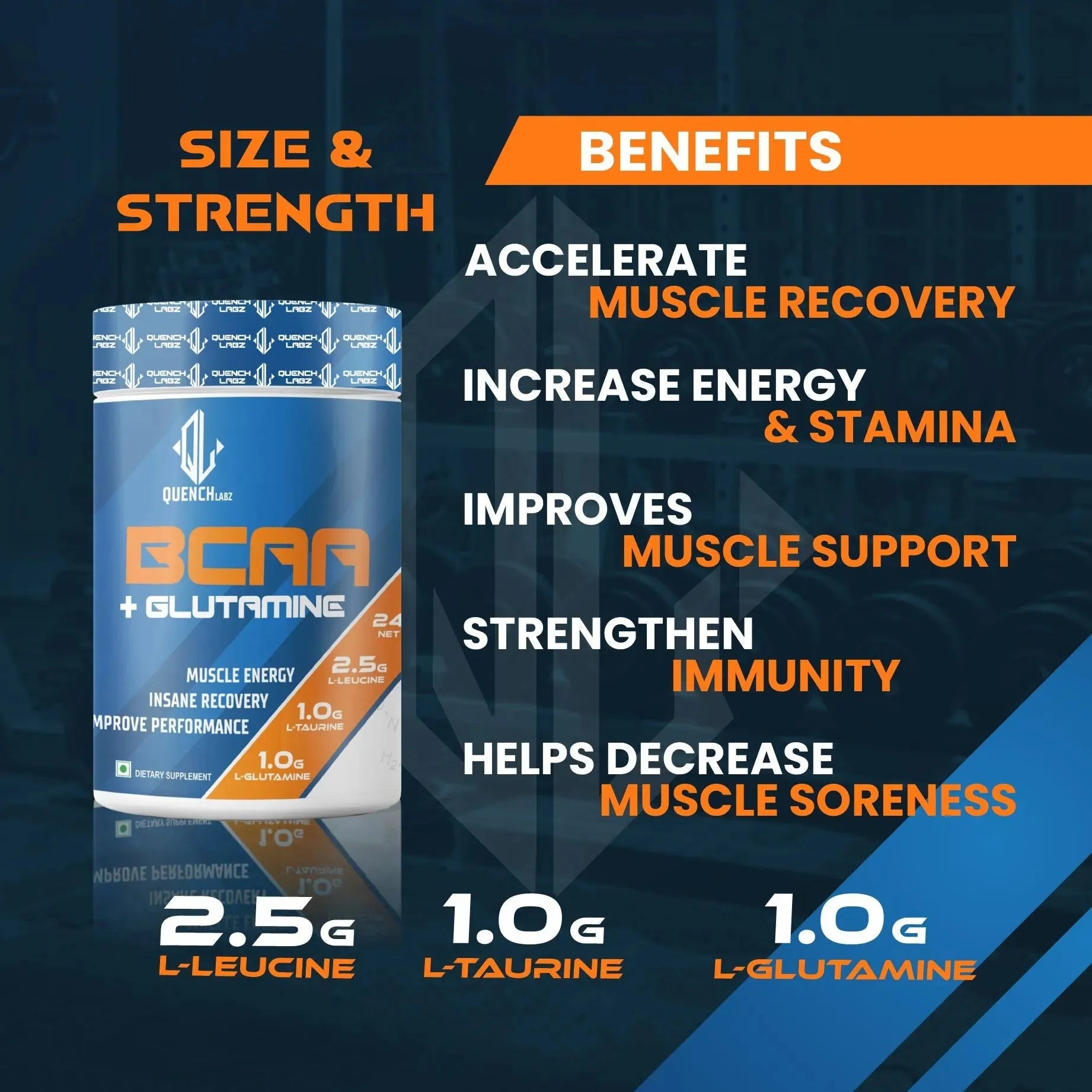 benefits of BCAA glutamine