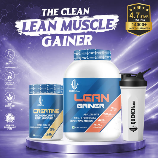 Lean Gainer 3 Kg + Creatine Monohydrate + Shaker 700 ml