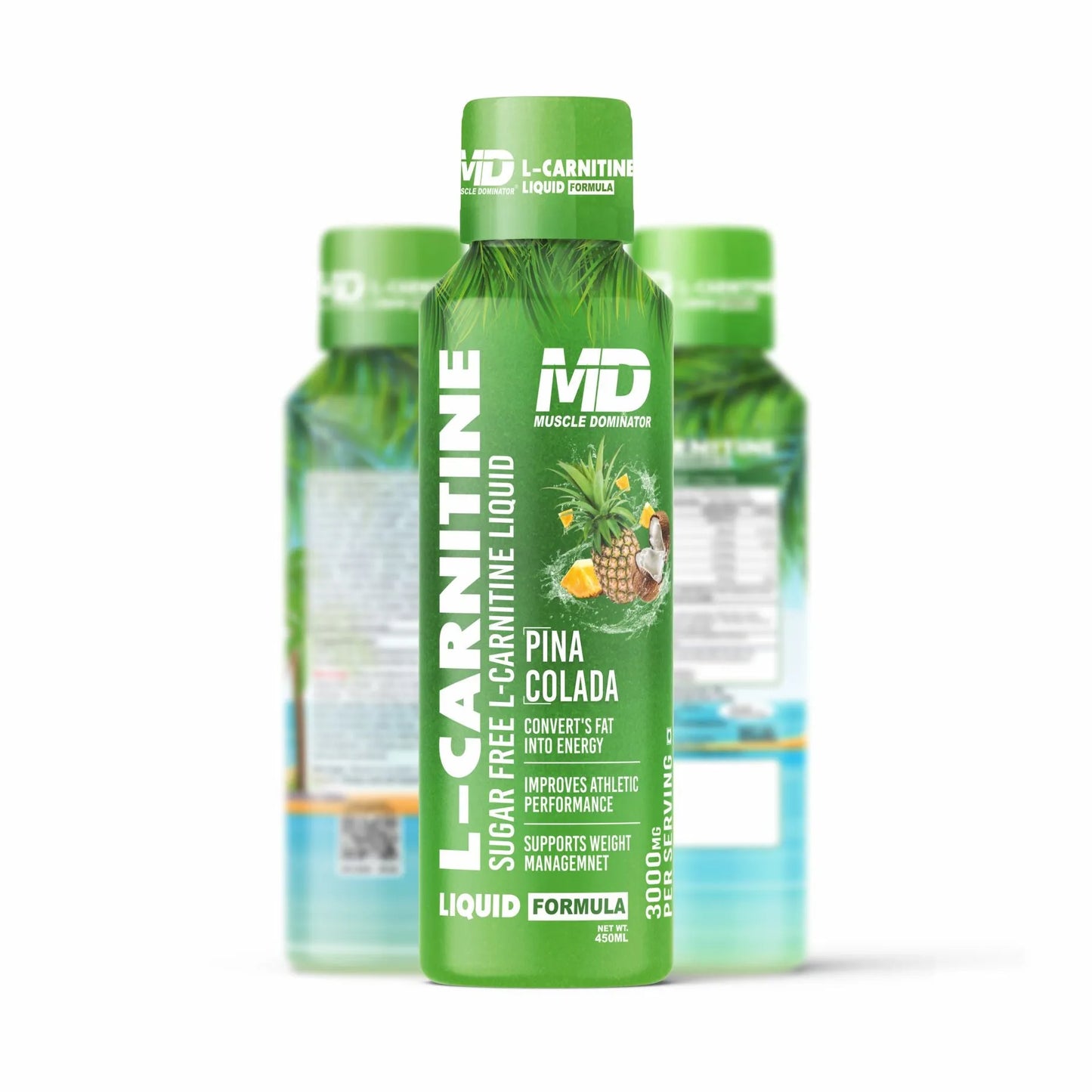 MD L-Carnitine Liquid | 3000 mg L-Carnitine | 500 mg L-Arginine