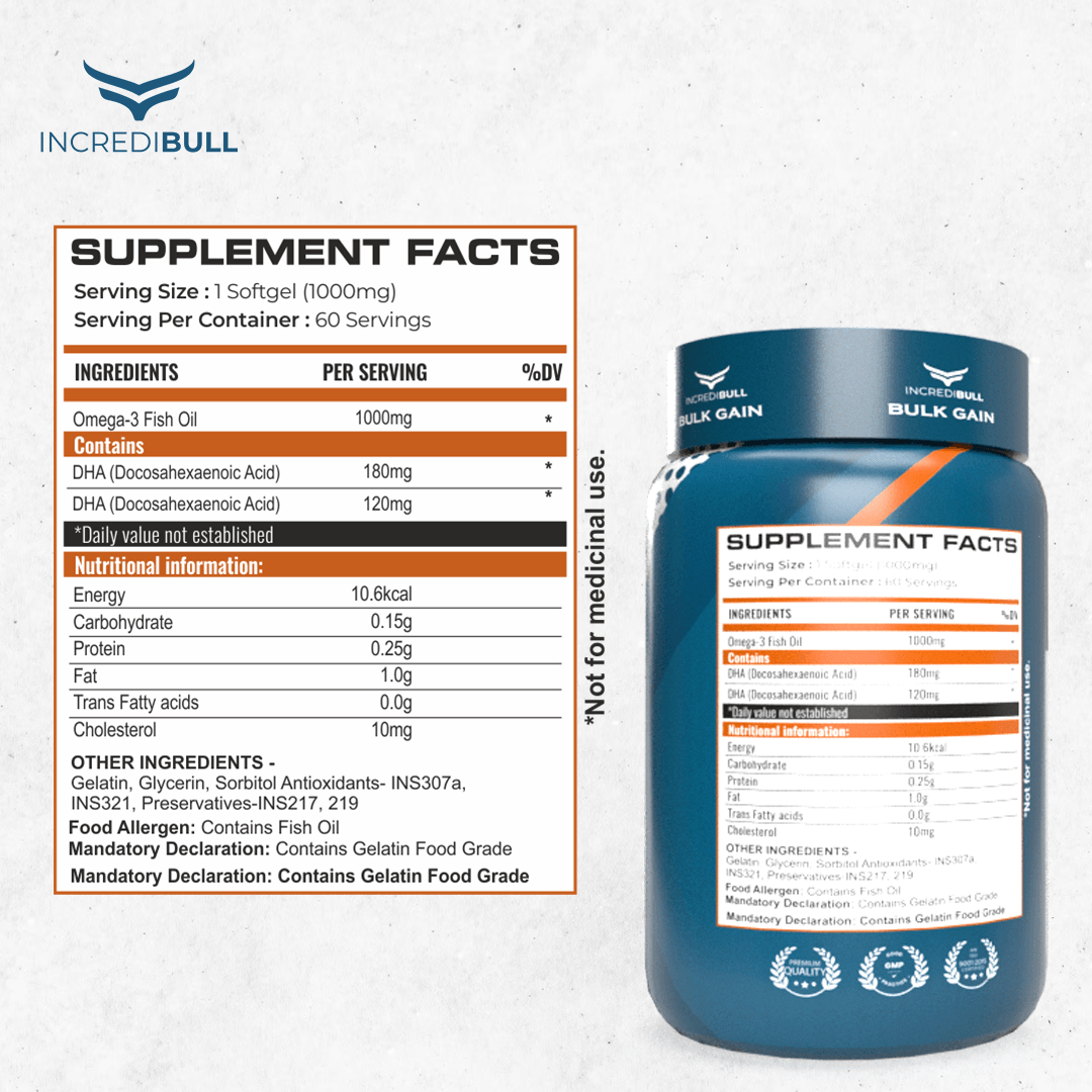 IB Natural Omega-3 Fish Oil Softgels - Quenchlabz