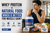 Whey Protein vs Natural Food: Which Is Better for Muscle Gain?