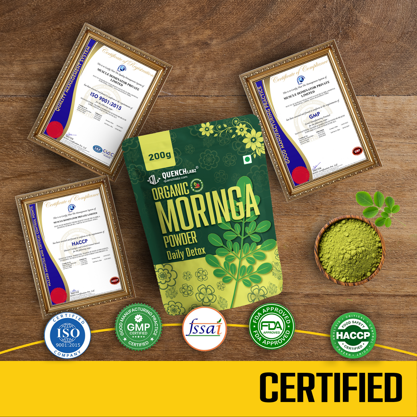 Organic Moringa Powder | Powerhouse of Minerals & Anti Oxidants