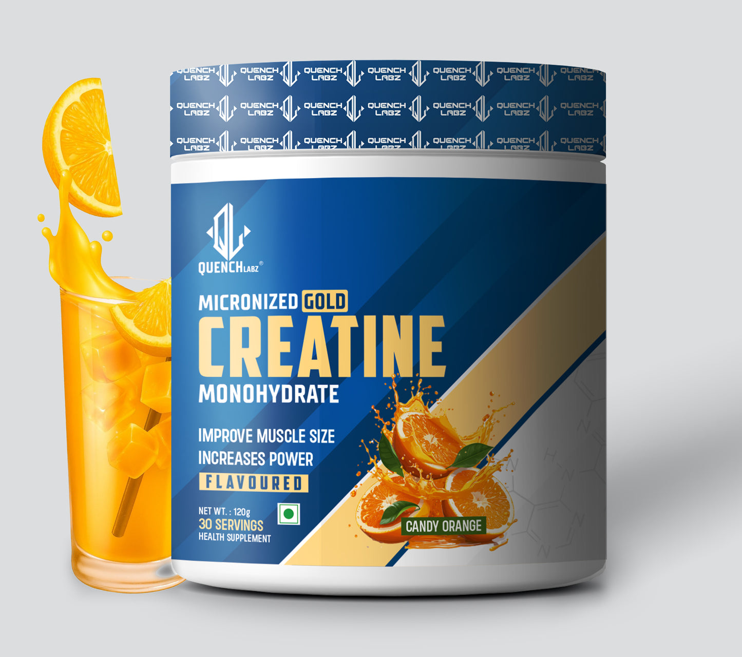 Micronized Gold Creatine Monohydrate | Lab Tested | Enhanced Absorption | 100% Pure Creatine