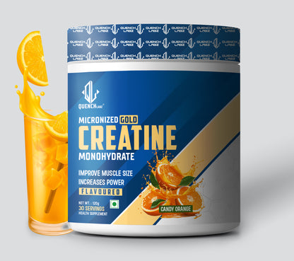 Micronized Gold Creatine Monohydrate | Lab Tested | Enhanced Absorption | 100% Pure Creatine
