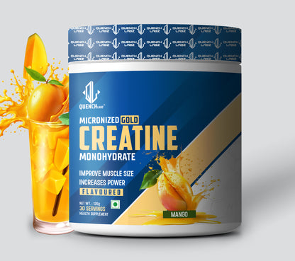 Micronized Gold Creatine Monohydrate | Lab Tested | Enhanced Absorption | 100% Pure Creatine
