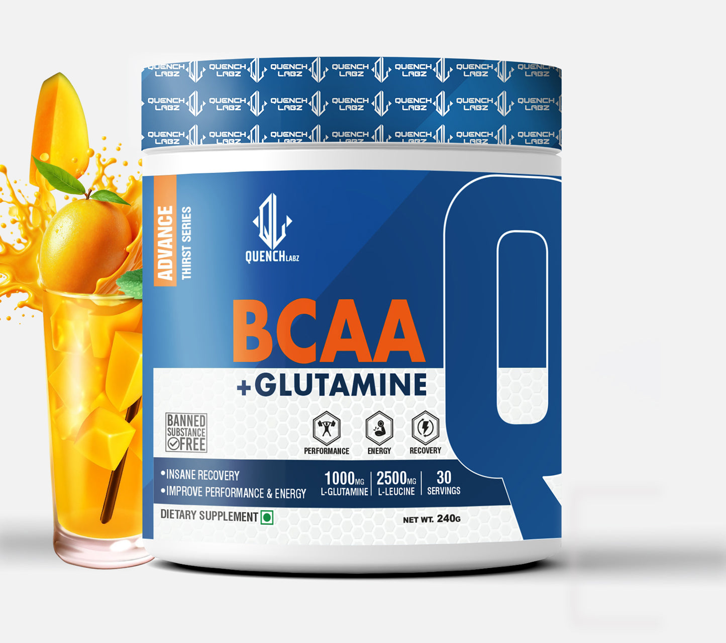 BCAA + Glutamine - Muscle Recovery Supplement
