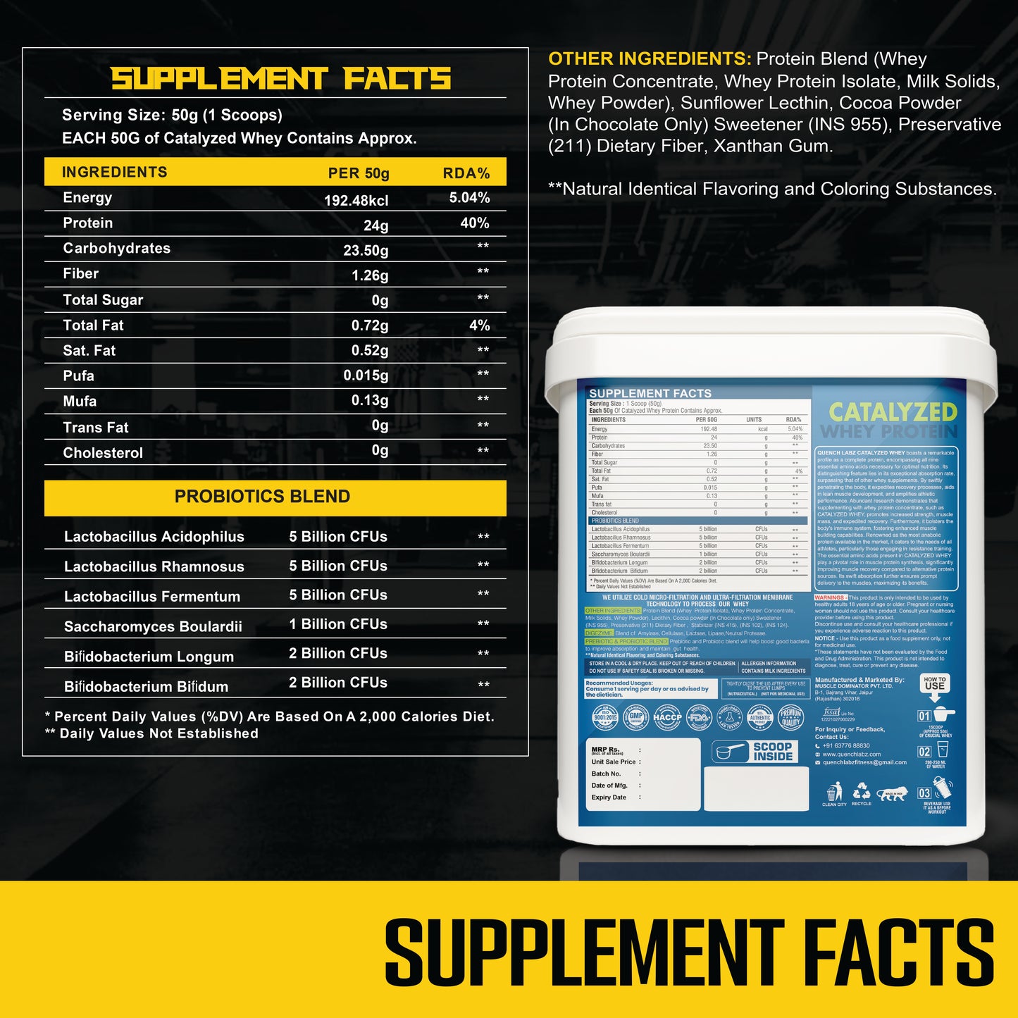 Catalyzed Whey Protein | 24 G Protein