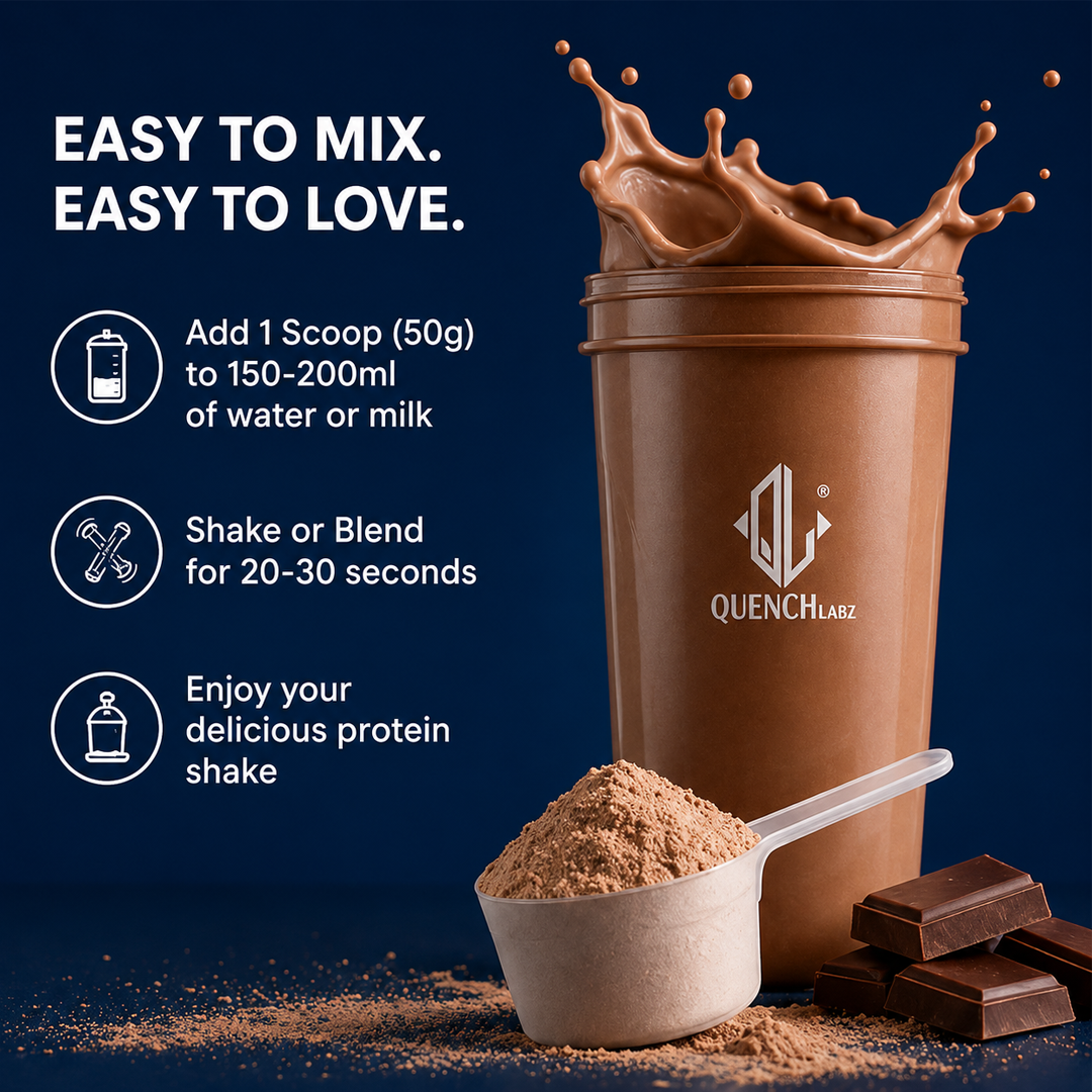 Crucial Whey Protein Combo with Pre workout and Creatine | 35.5 G Protein with Pre & Pro Biotics