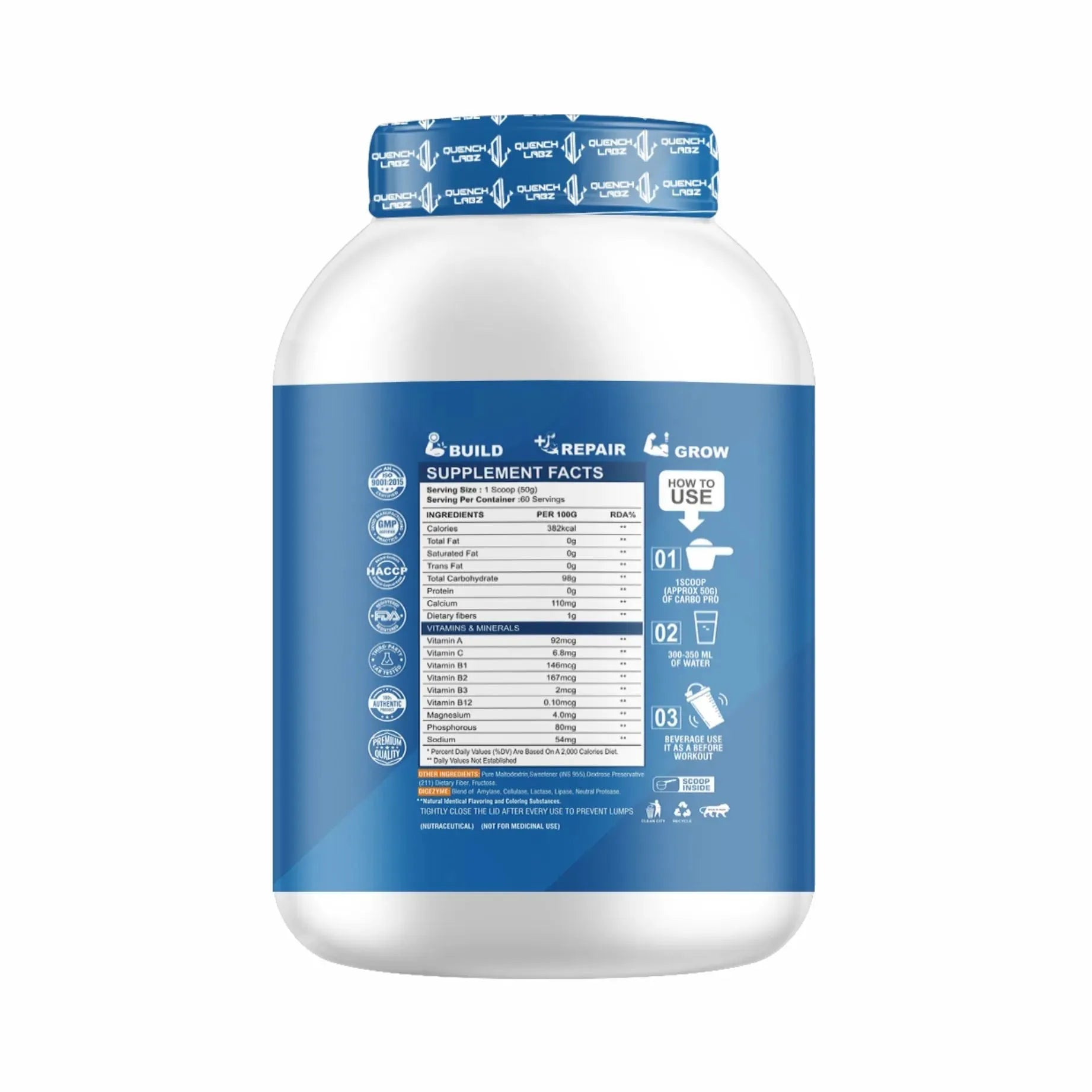 Carbo Pro Thirst series | Digezyme Blend | 98G Carbs – Quenchlabz