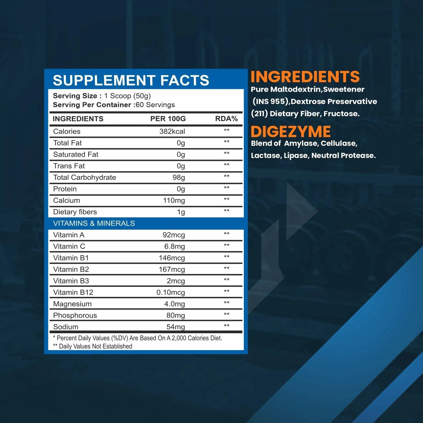 سلسلة كاربو برو ثيرست | مزيج ديجيزيم | 98 غرام كربوهيدرات
