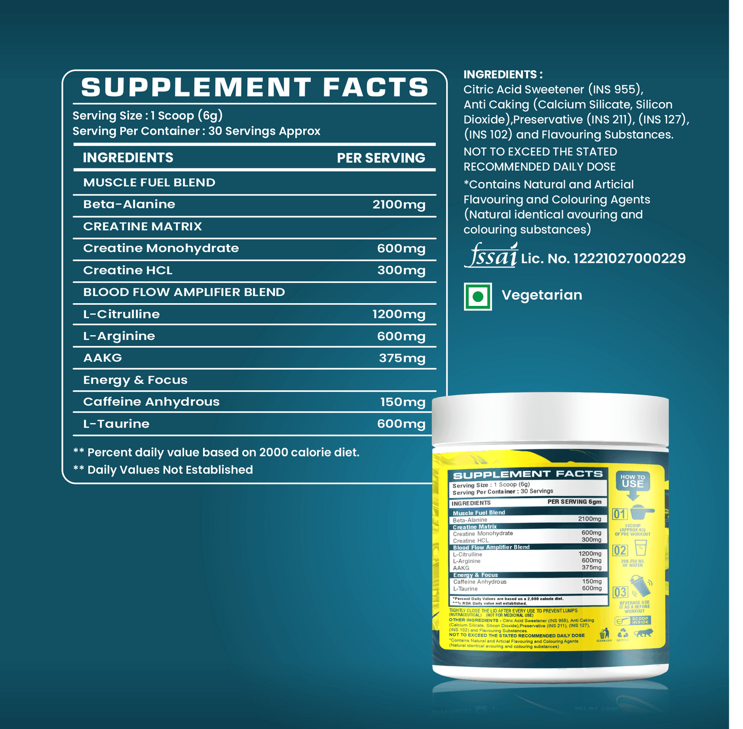 إم دي كريزي تريب قبل التمرين - أطلق العنان لأقصى أداء - 180 جم