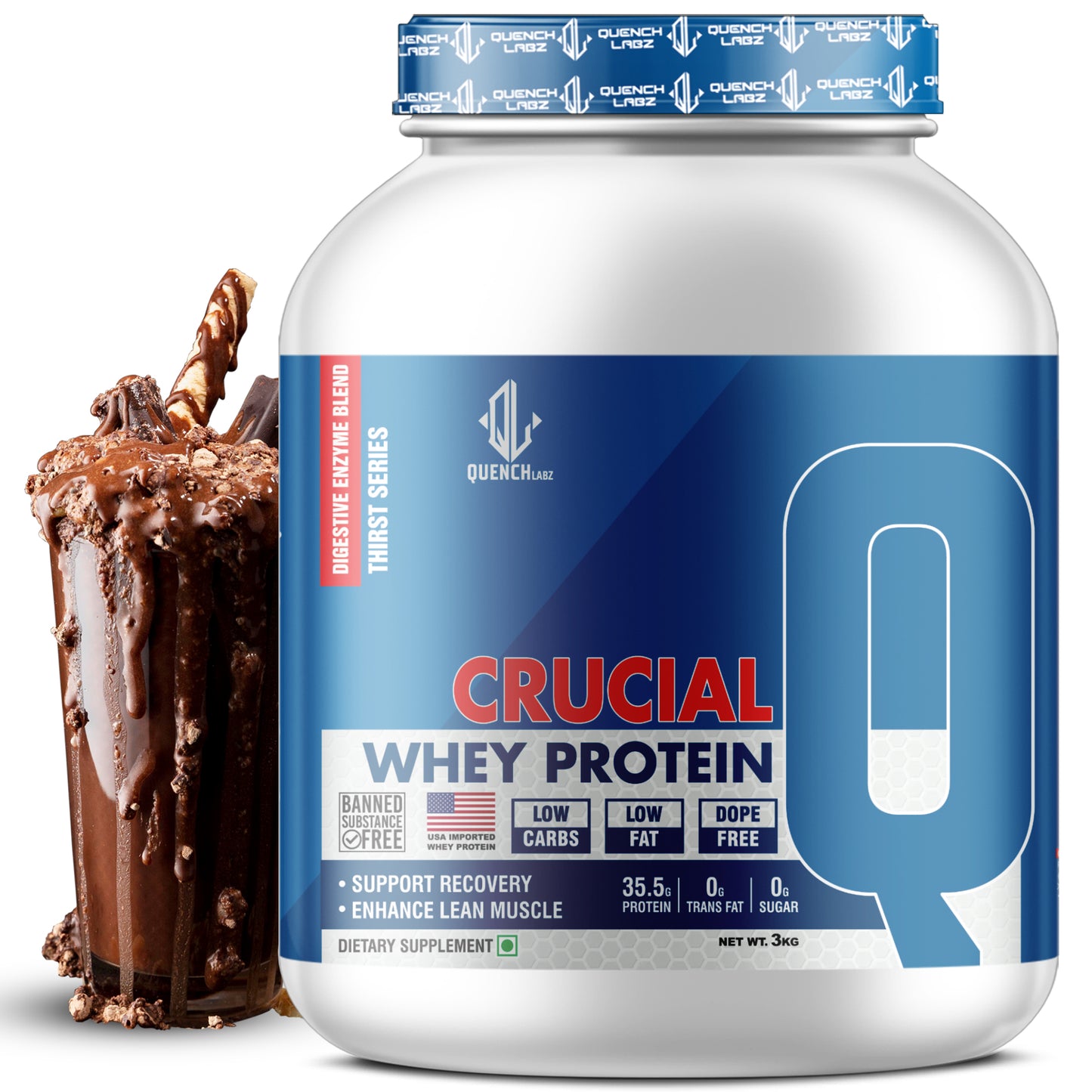 Crucial Whey Protein | Low Carb | 35.5 G Protein