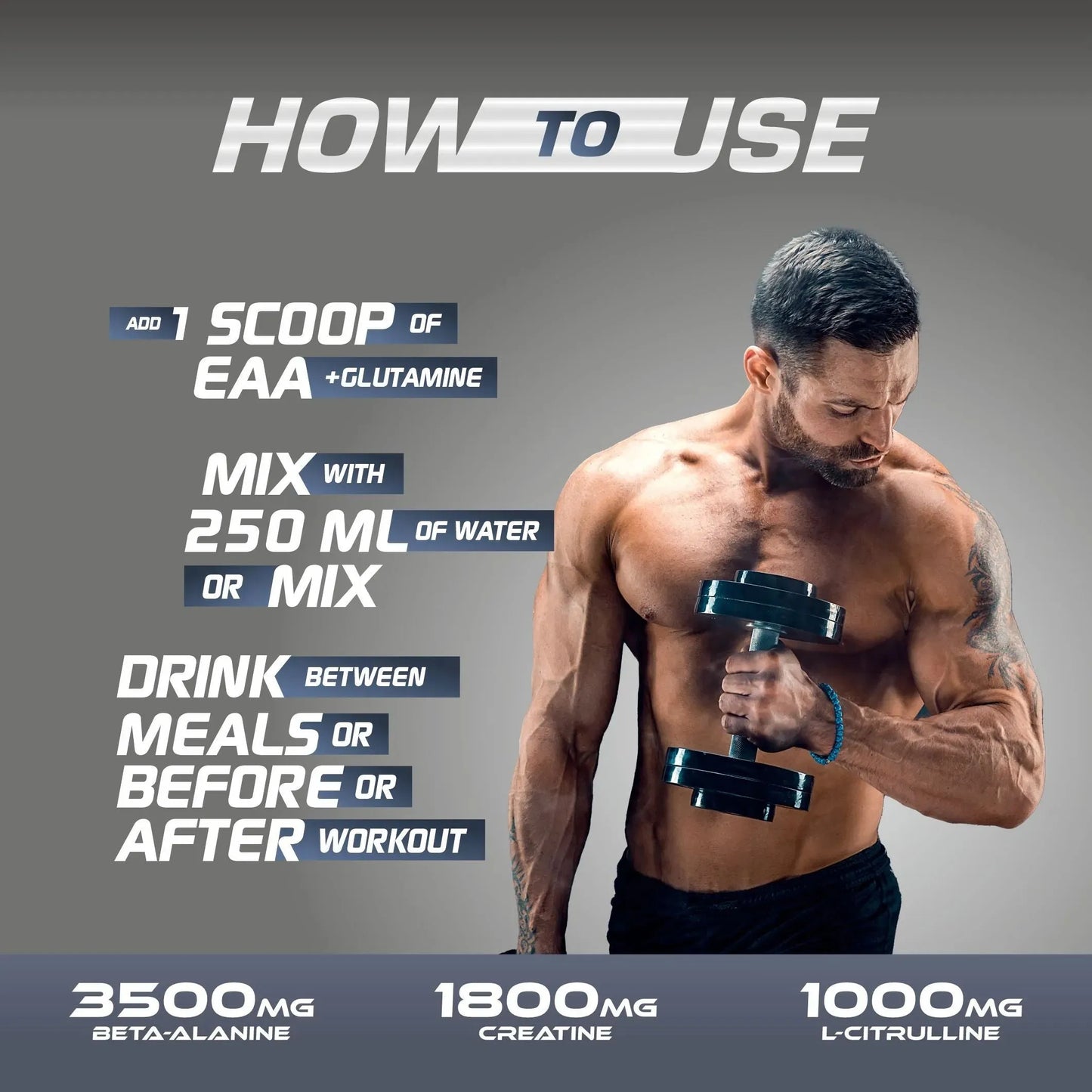 سلسلة بلاك إي إيه إيه | 1 غرام جلوتامين | 2.5 غرام ليوسين | 300 غرام