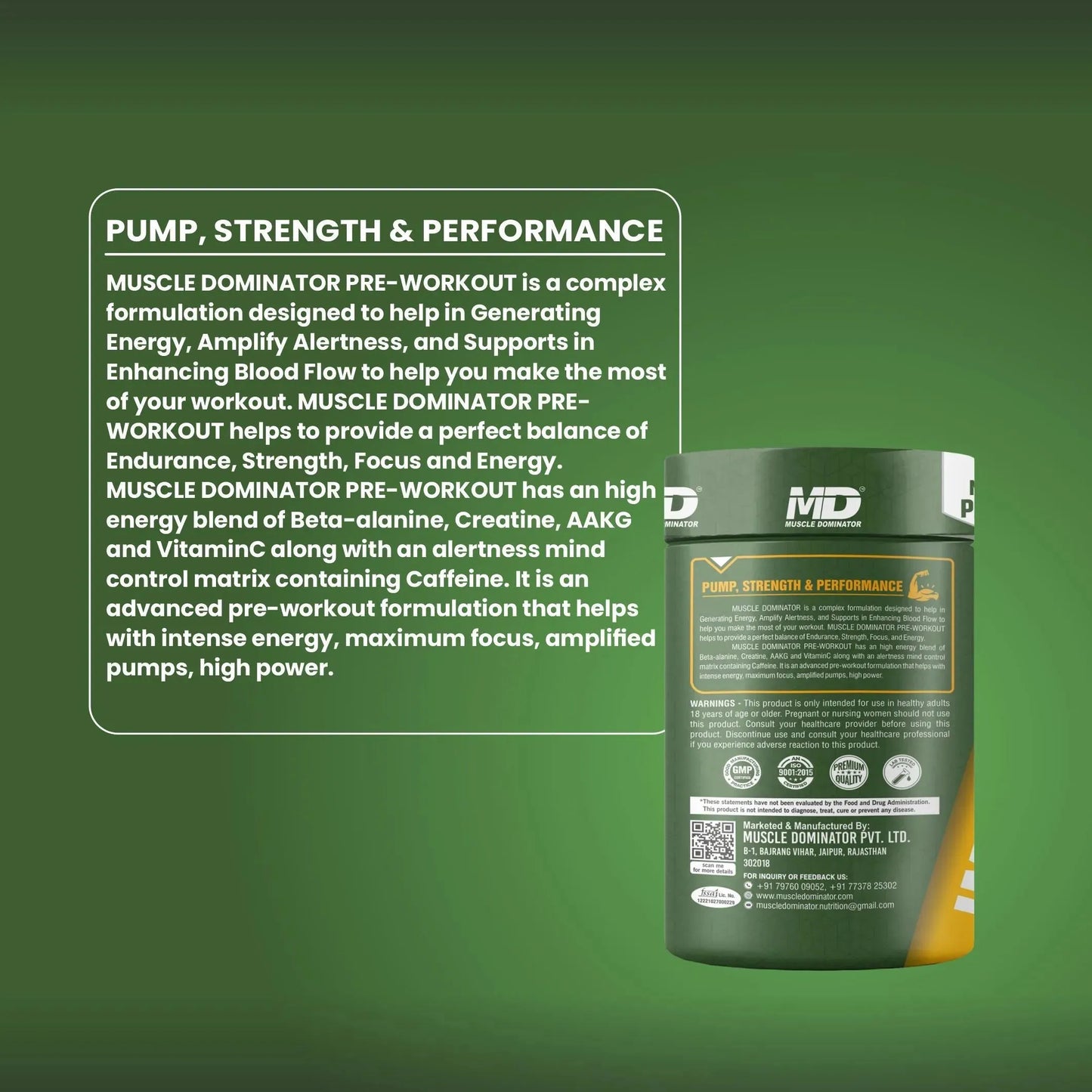 إيمولاتور قبل التمرين مع بيتا ألانين و إل سيترولين