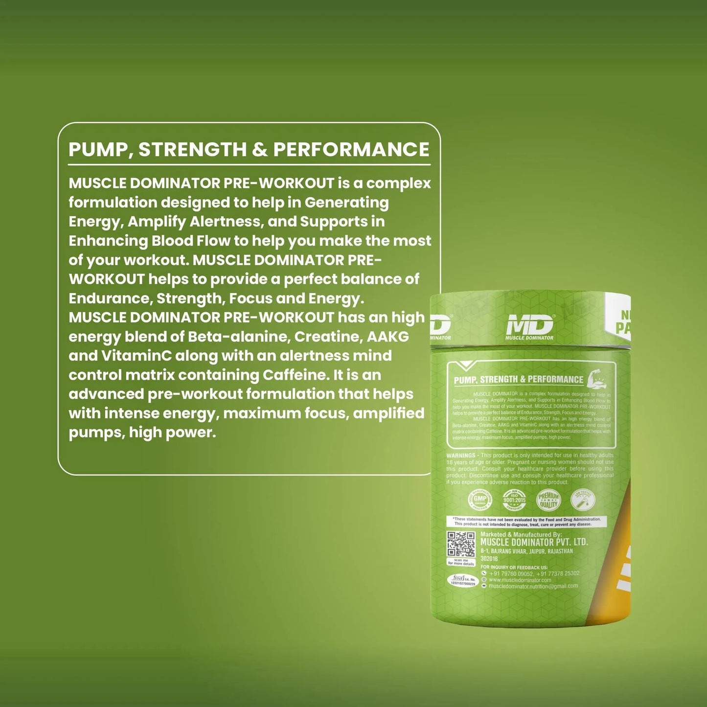 إيمولاتور قبل التمرين مع بيتا ألانين و إل سيترولين