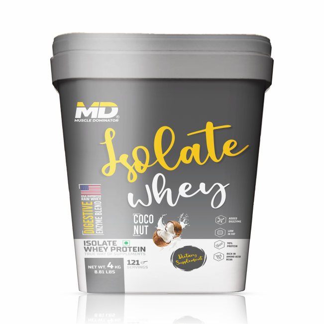 MD Isolate Whey Protein | 28 G Protein | 6 G BCAA