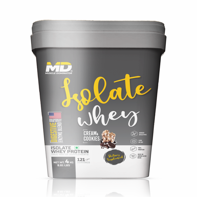 MD Isolate Whey Protein | 28 G Protein | 6 G BCAA
