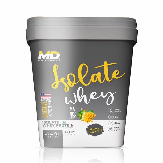 MD Isolate Whey Protein | 28 G Protein | 6 G BCAA