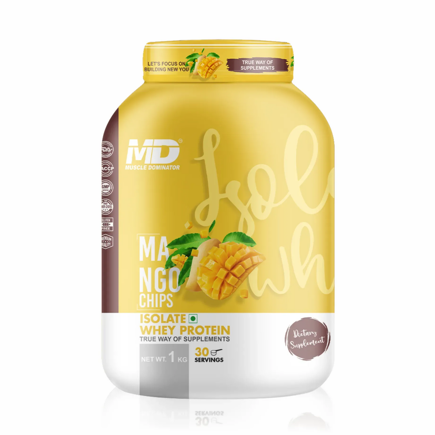 MD Isolate Whey Protein | 28 G Protein | 6 G BCAA