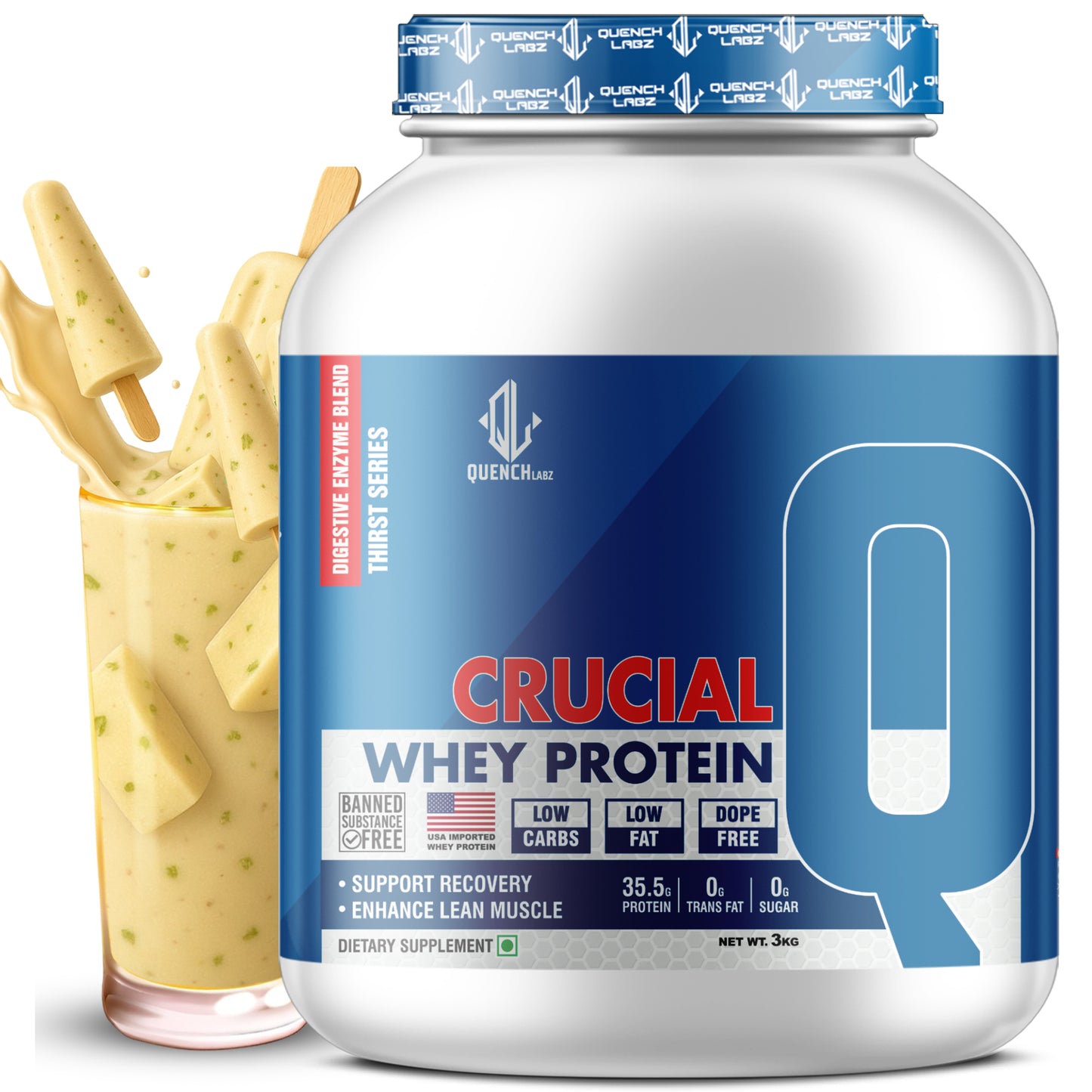 Crucial Whey Protein | Low Carb | 35.5 G Protein