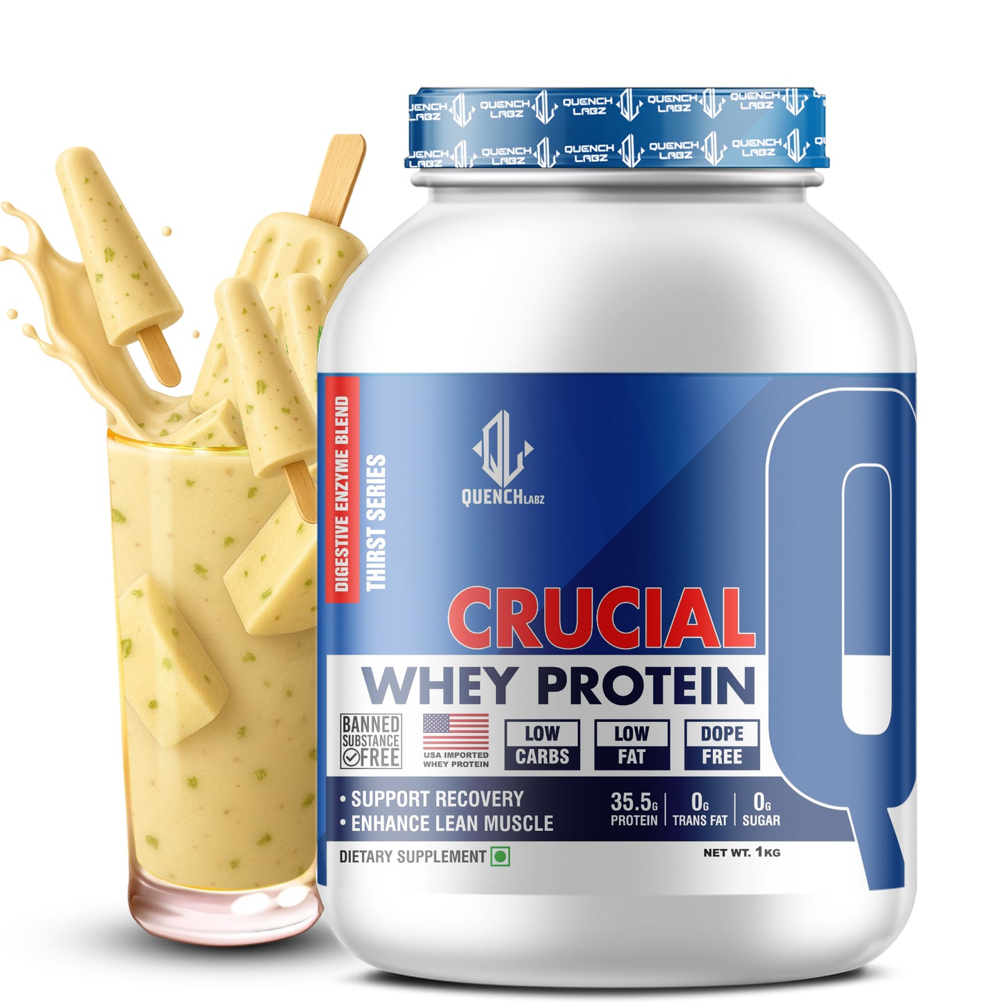 Crucial Whey Protein | Low Carb | 35.5 G Protein