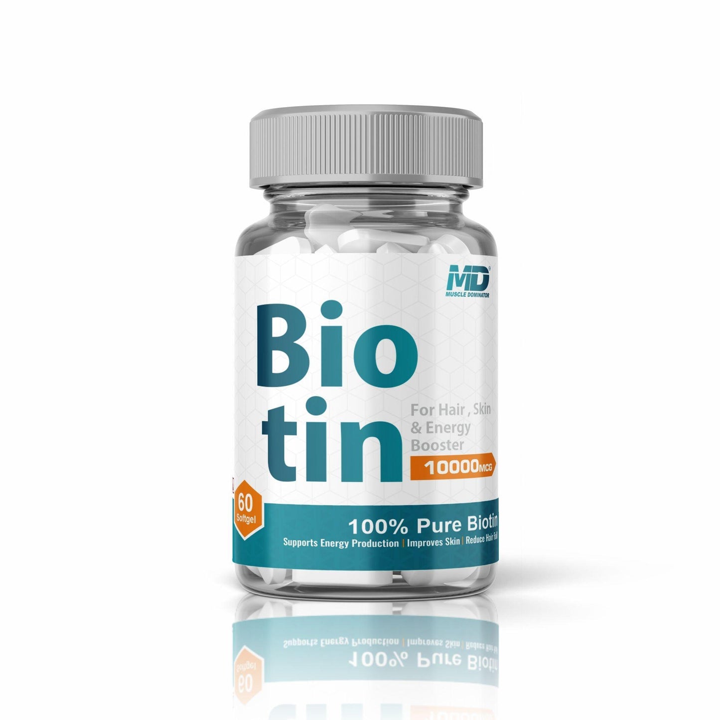 MD Biotin – Hair, Skin & Energy Booster | 60 Softgels
