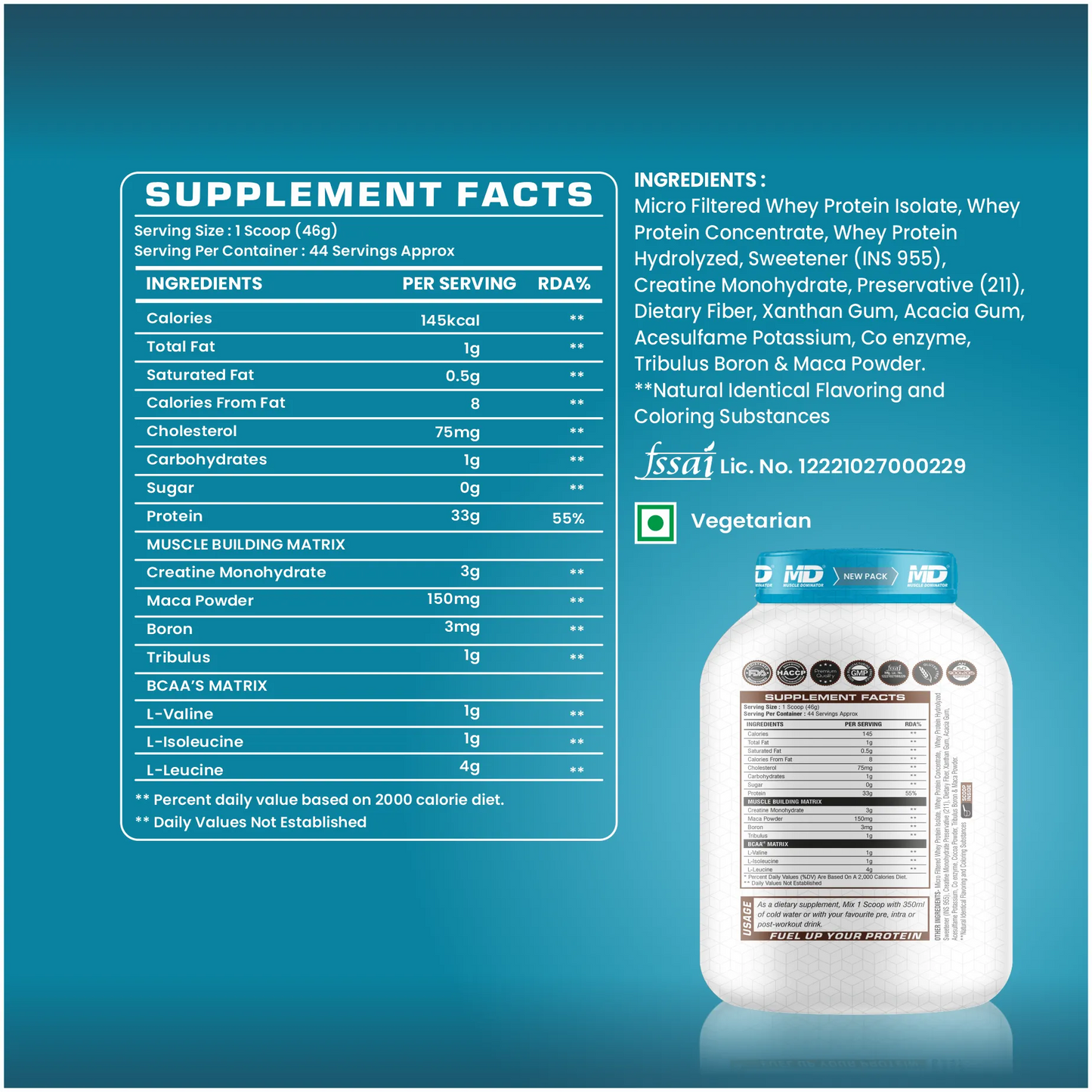 Nitra Whey Protein Kulfi Flavor