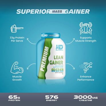 MD Premium Lean Gainer | 65 G Protein | 3 G Creatine