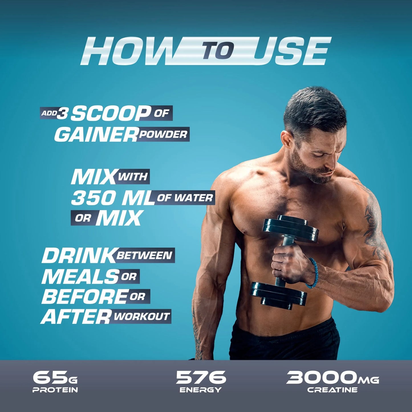 MD Premium Lean Gainer | 65 G Protein | 3 G Creatine