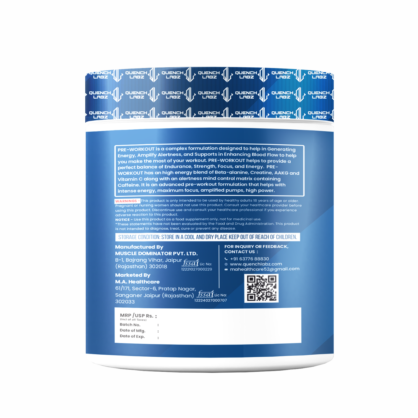 Supercharge Gold Pre Workout | Energy, Focus, Pump, Strength & Endurance Pre Workout