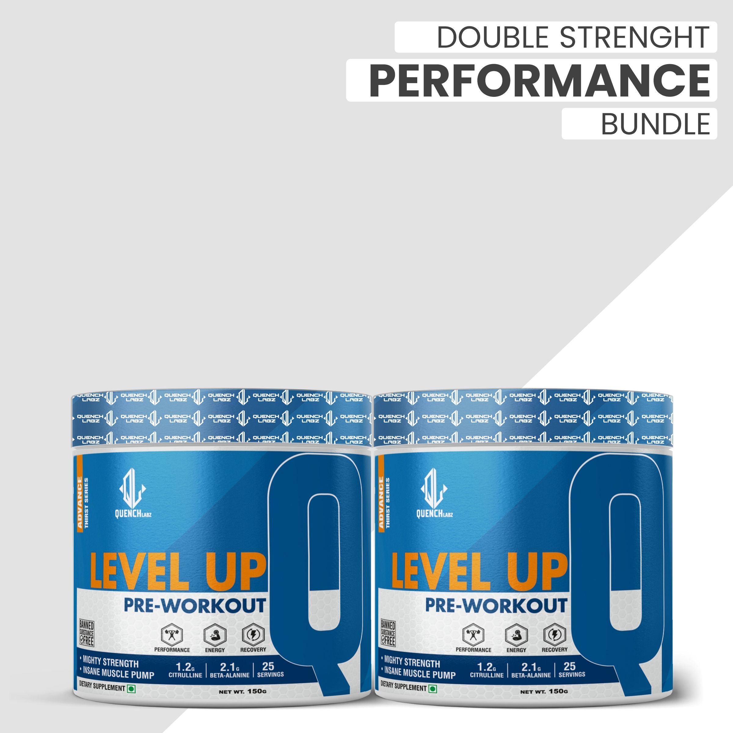 Level up Pre-Workout 150 gm | Combo pack of 2