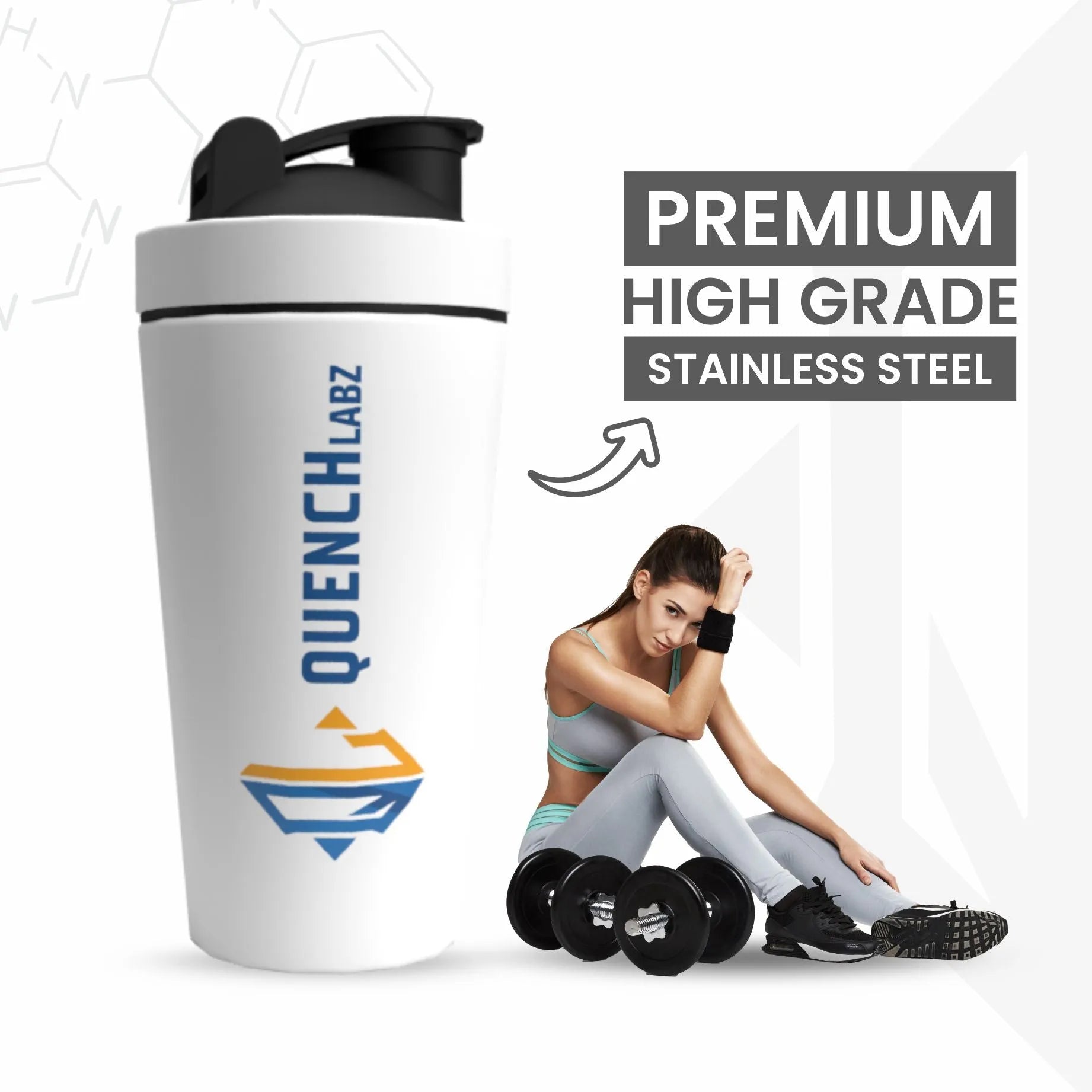 Stainless Steel Shaker Premium Durable Gym Shaker