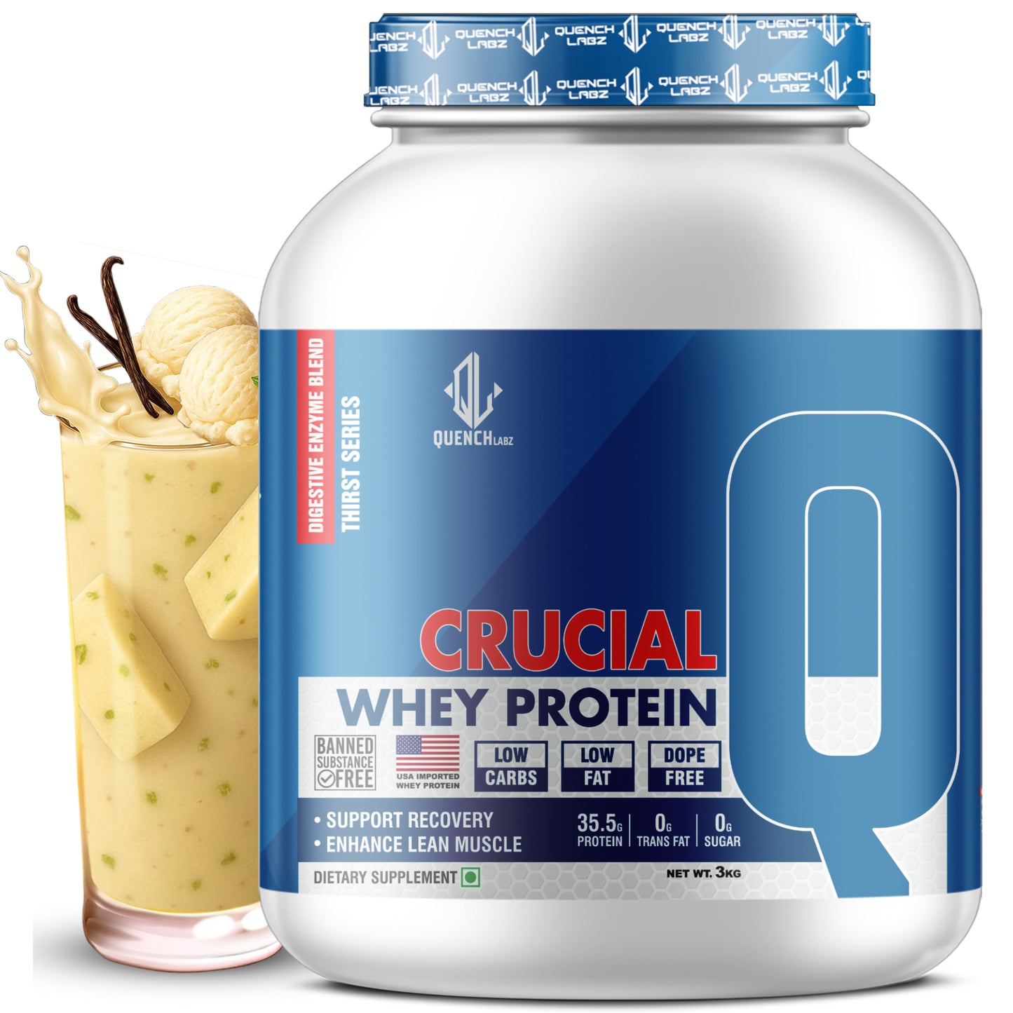 Crucial Whey Protein | Low Carb | 35.5 G Protein