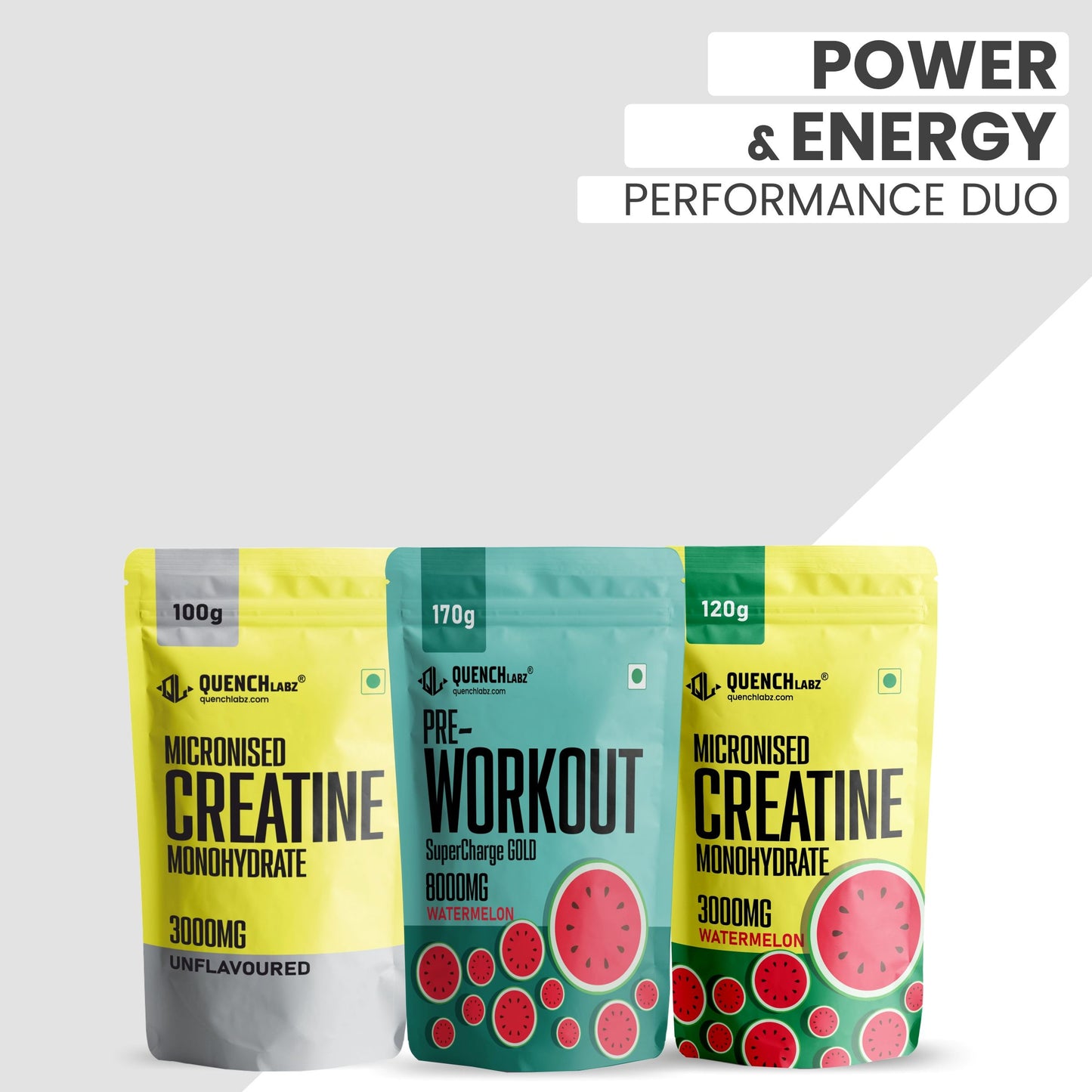 Workout Stack (Pre-Workout 170 Gm + Creatine Flavoured 120 Gm + Creatine Unflavoured 100 Gm)