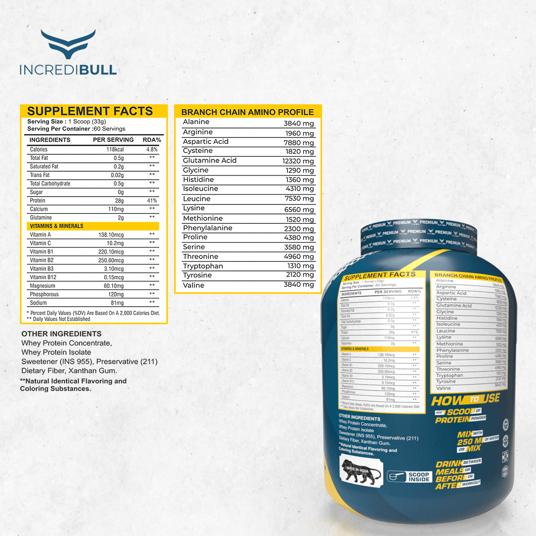 IB Premium Isolate Whey | 28 G Protein | 6.2 G BCAA - Quenchlabz