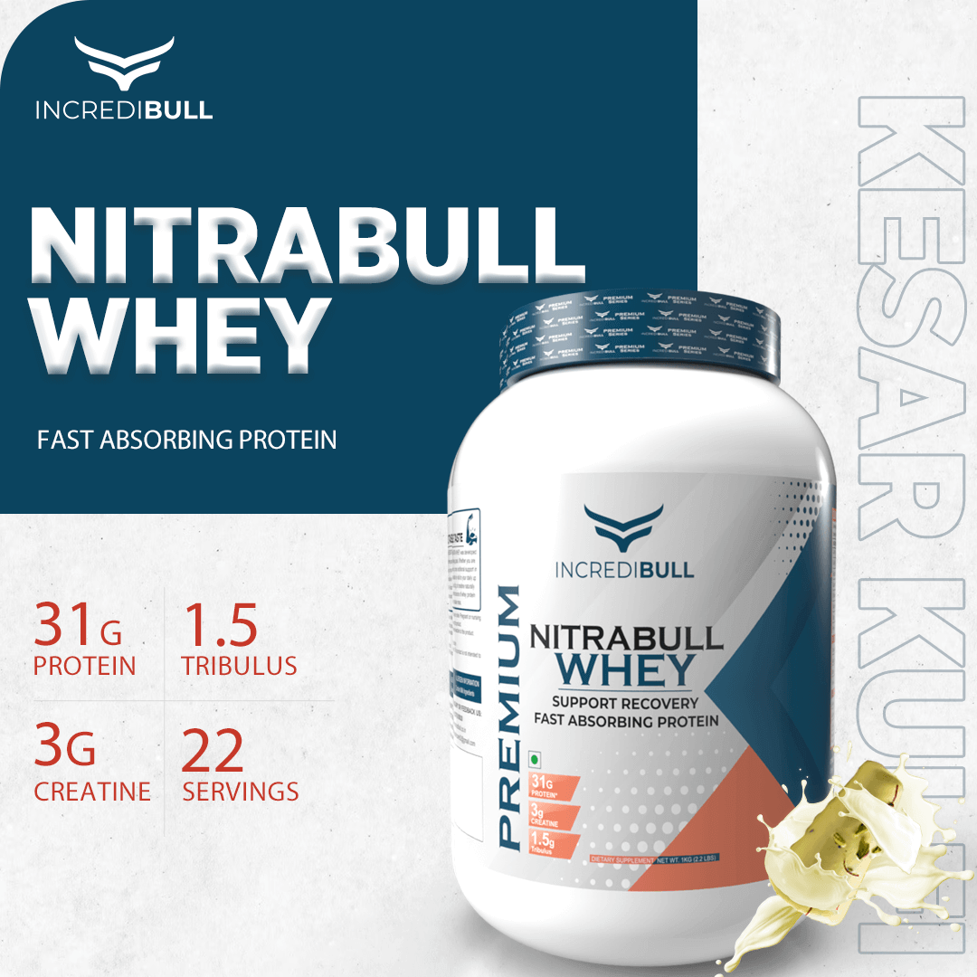 IB Premium Nitrabull Whey | 31 G Protein | 3 G Creatine | 1.5 G Tribulus - Quenchlabz