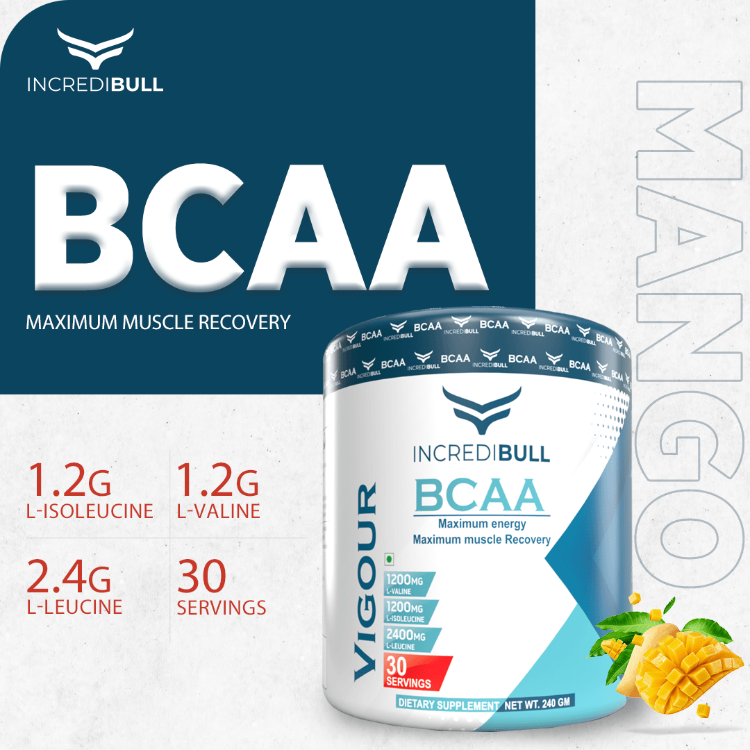 IB Vigour BCAA | 1.2 G L-Isoleucine | 1.2 G L-Valine | 2.4 g L-Leucine - Quenchlabz